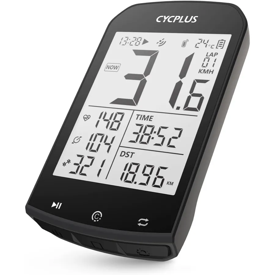 CYCPLUS M1 - Compteur GPS vélo Bluetooth et ANT+, écran 2,9 pouces
