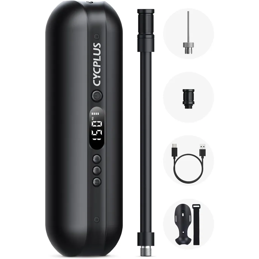 CYCPLUS A2 - Compressore portatile 150 PSI con luce LED